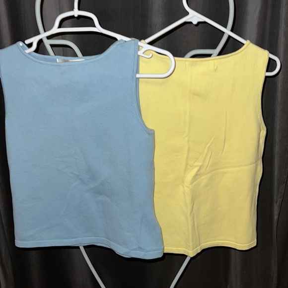 Two Jones NY sport sweaters yellow and blue 34 - Picture 2 of 3